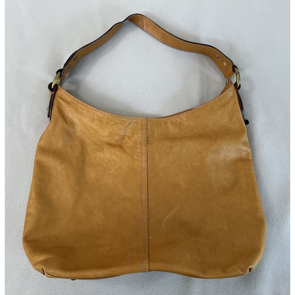 Tignanello Women's Shoulder Bag Tan Brown Leather